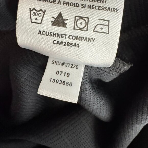 Footjoy Drop Needle Pullover Mens Large Black 1/2 Zip Golf Polyester TP-3055 - Picture 9 of 9